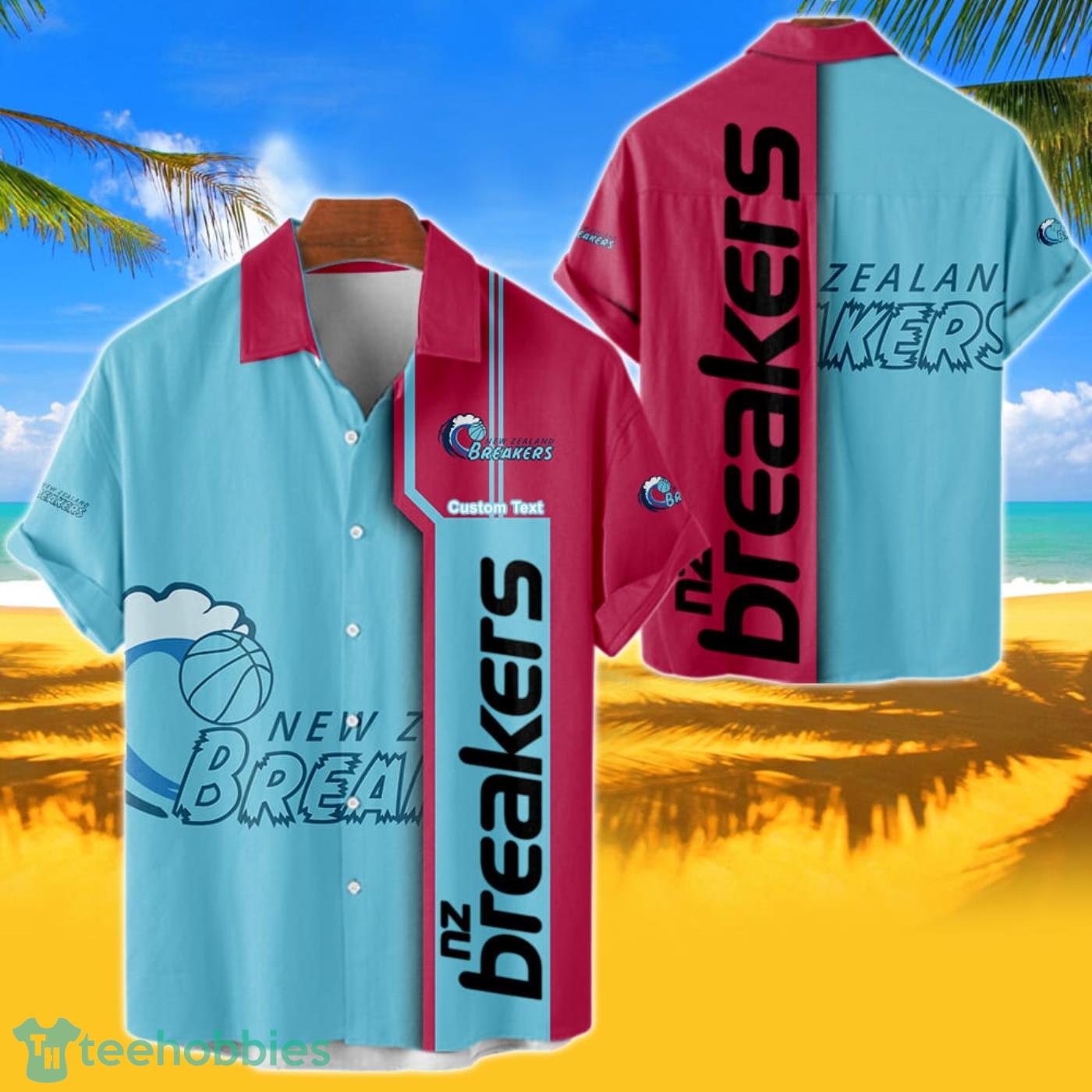 New Zealand Breakers Hawaiian Shirt Custom Name 3D Short Sleeve Shirt Product Photo 1