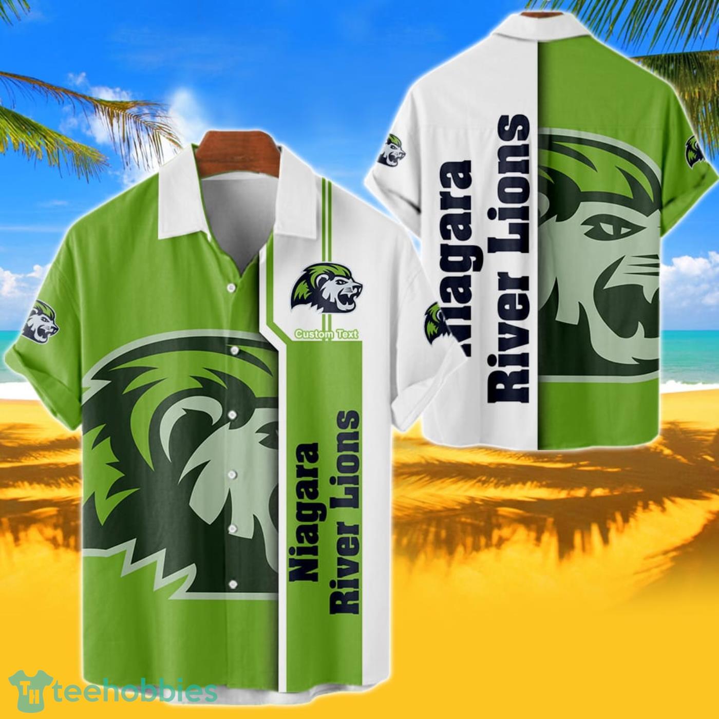 Niagara River Lions Hawaiian Shirt Custom Name 3D Short Sleeve Shirt Product Photo 1