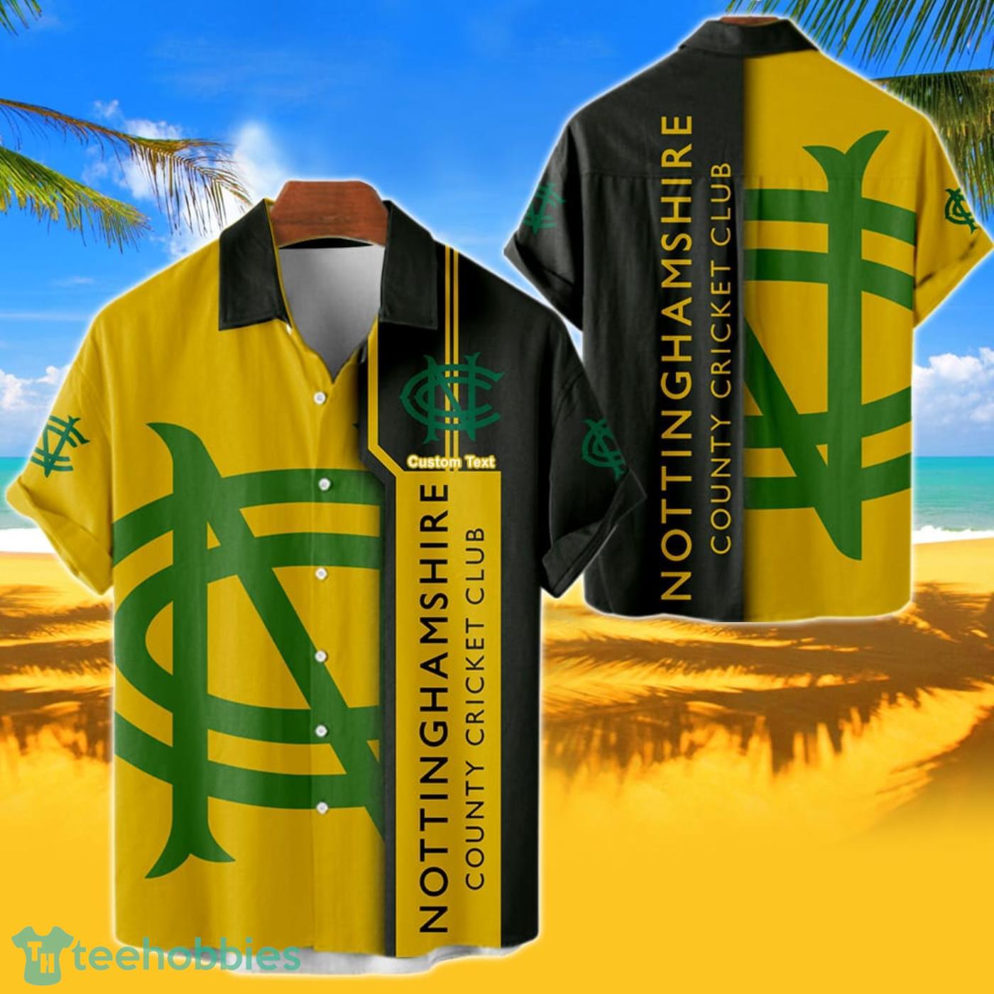 Nottinghamshire County Cricket Club Hawaiian Shirt Custom Name 3D Short Sleeve Shirt Product Photo 1