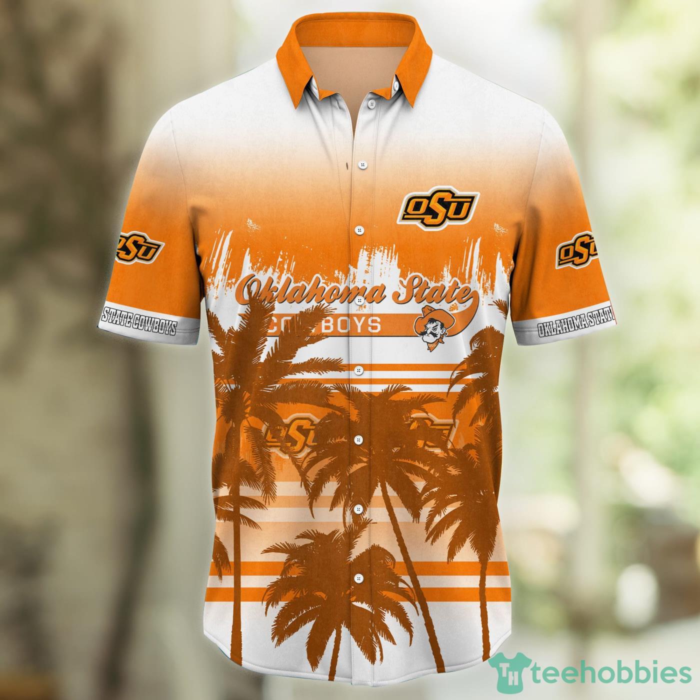 Oklahoma State Cowboys Coconut Tropical Hawaiian Shirt And Short Product Photo 2