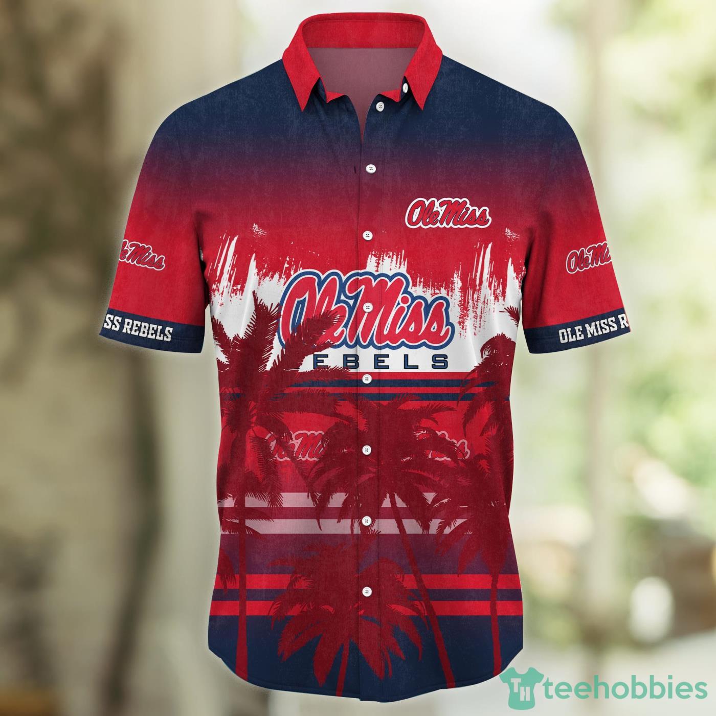 Ole Miss Rebels Coconut Tropical Hawaiian Shirt And Short Product Photo 2