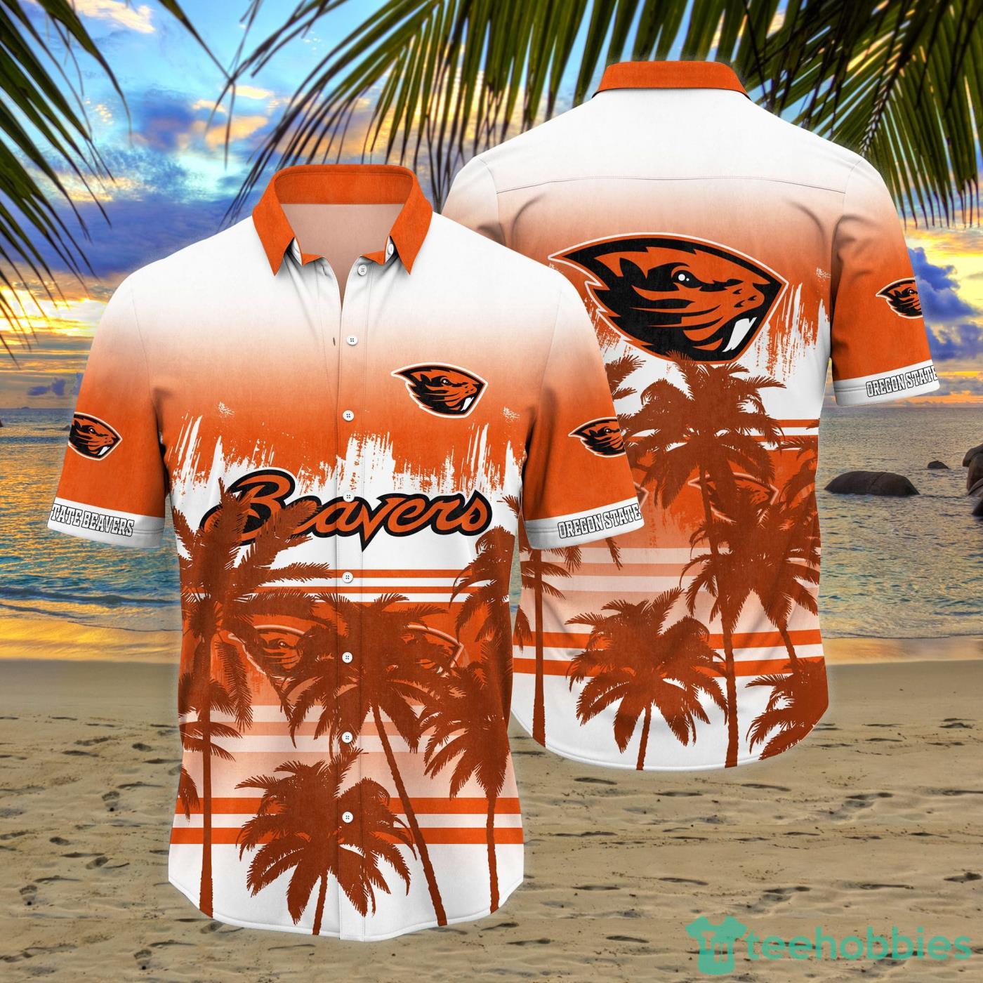 Oregon State Beavers Coconut Tropical Hawaiian Shirt And Short Product Photo 1 Oregon State Beavers Coconut Tropical Hawaiian Shirt And Short Product Photo 1