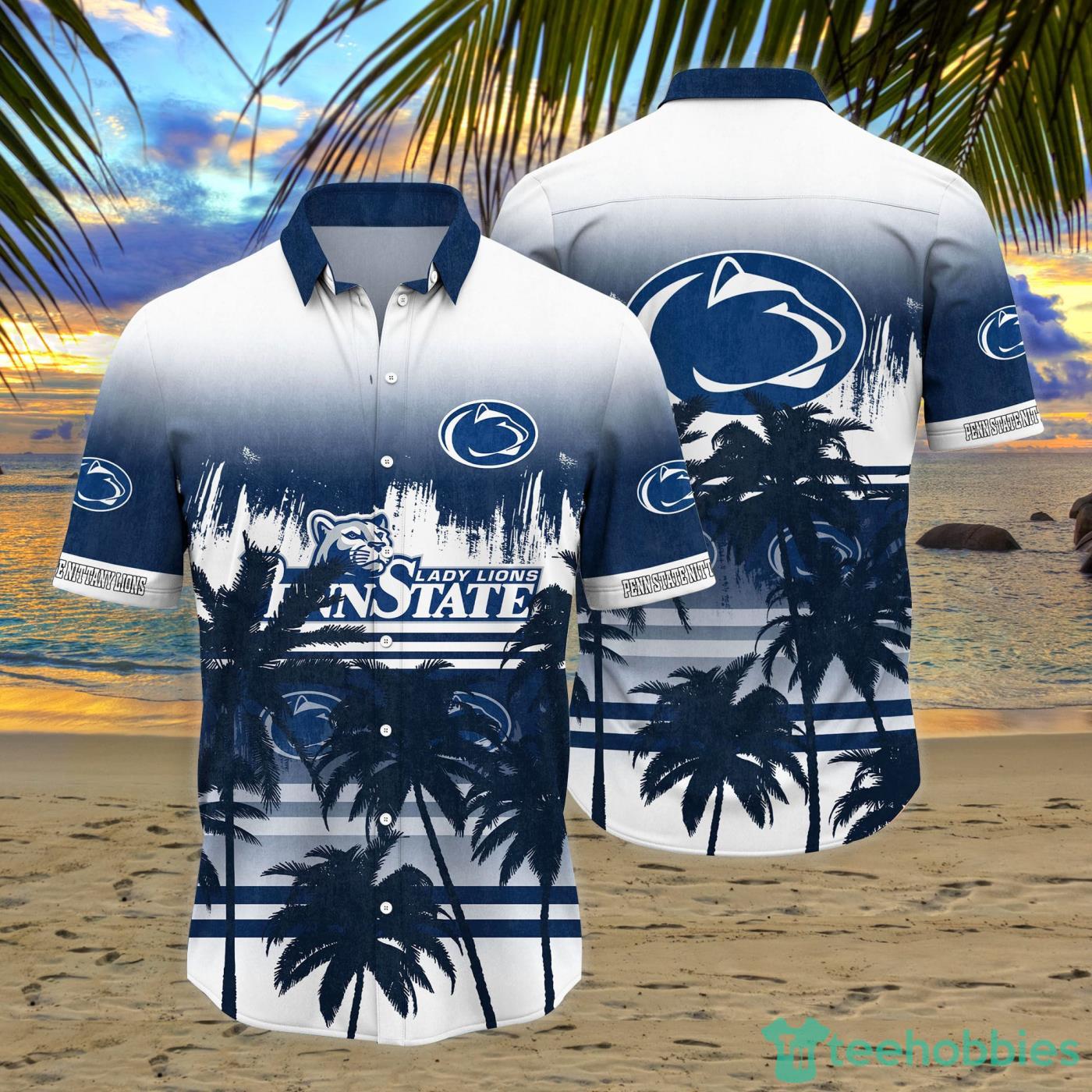 Penn State Nittany Lions Coconut Tropical Hawaiian Shirt And Short Product Photo 1