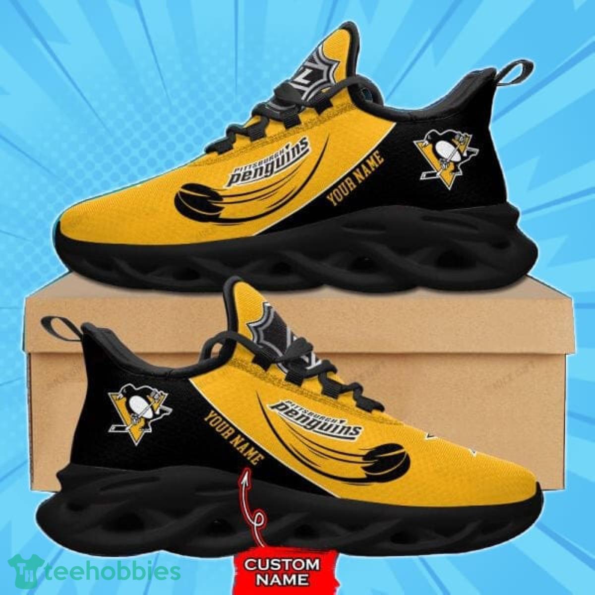 Pittsburgh Penguins Custom Name Max Soul Shoes Best Gift For Men And Women Product Photo 2