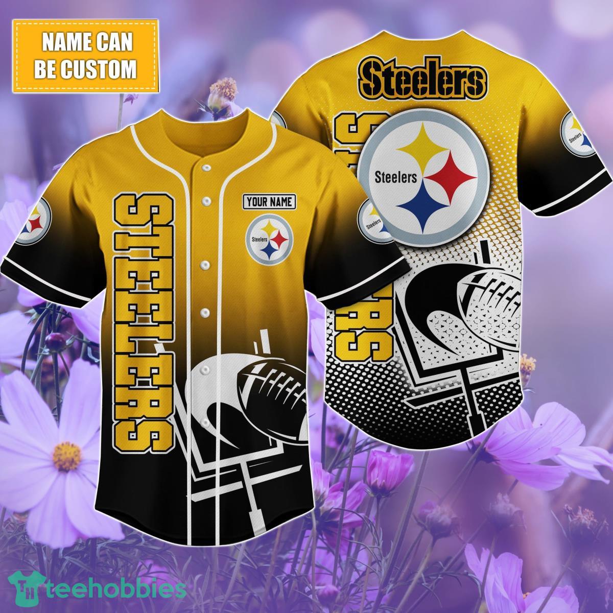 Pittsburgh Steelers Custom name Baseball Shirt Best Gift For Men And Women Product Photo 1