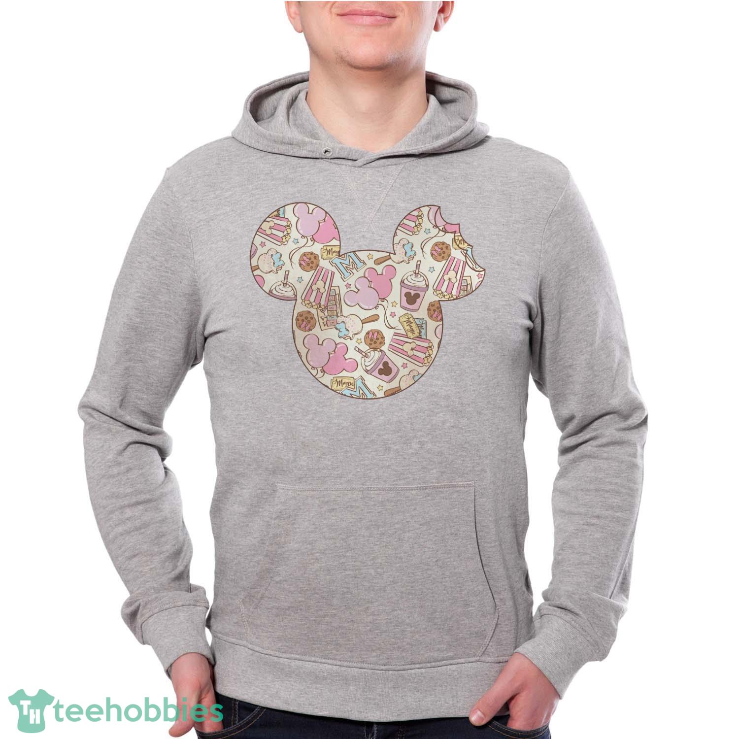 Retro Pink Snacks Wdw Comfort Colors Shirt Snacks Disneyworld Shirt Disneyland Snacks Family Shirts - Grey Unisex Hoodie