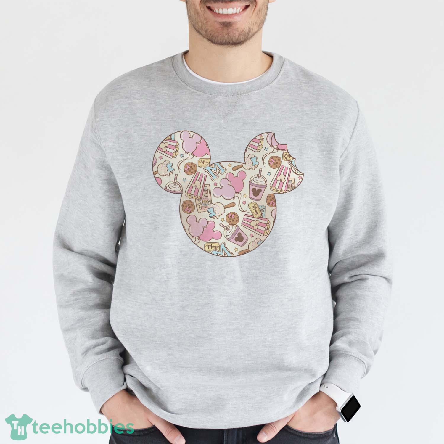 Retro Pink Snacks Wdw Comfort Colors Shirt Snacks Disneyworld Shirt Disneyland Snacks Family Shirts - Grey Sweatshirt