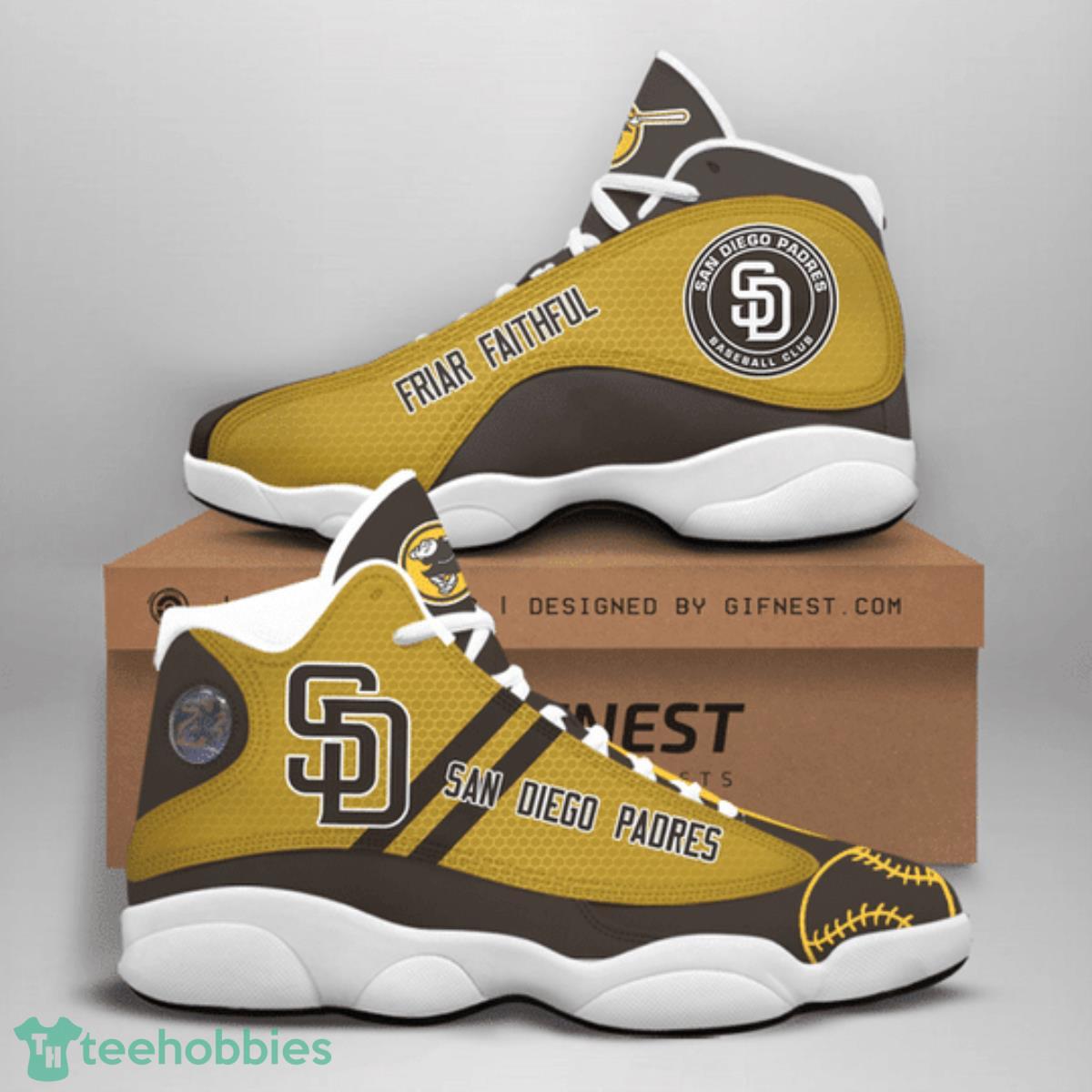 San Diego Padres Air Jordan 13 Sneakers Special Gift For Men And Women Product Photo 1