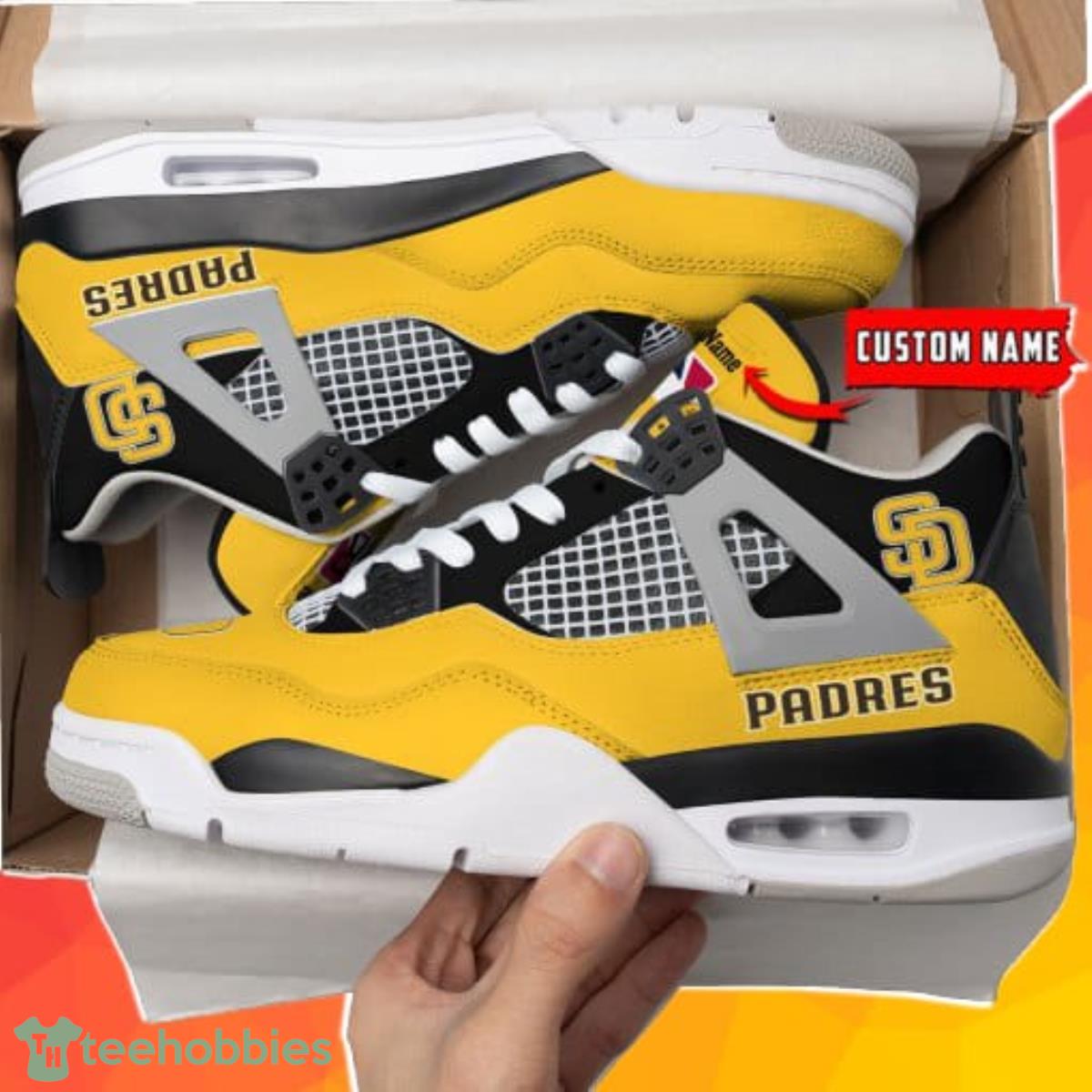Padres Inspired Air Force Sneakers Custom San Diego Shoes 