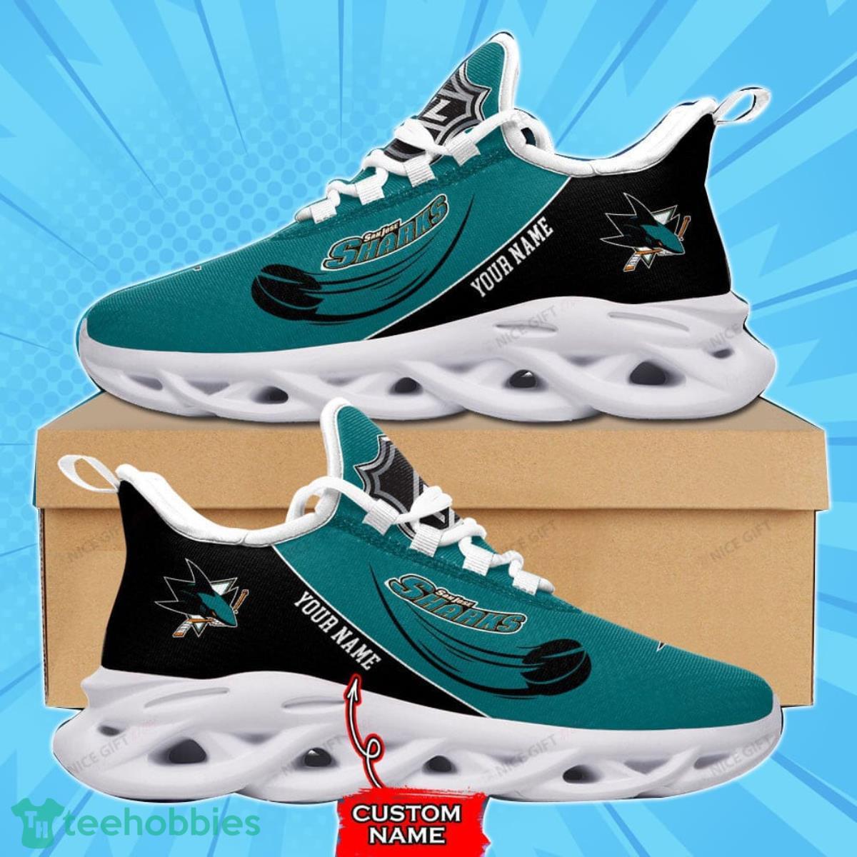San Jose Sharks Custom Name Max Soul Shoes Best Gift For Men And Women Product Photo 1