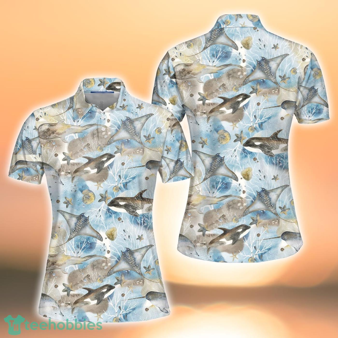 Sea Whale Polo Shirt Unique Gift