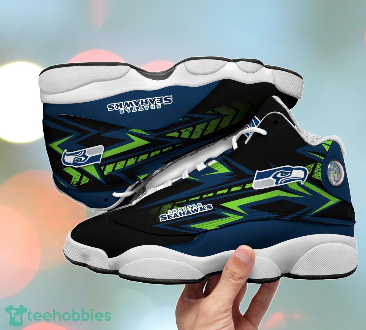 Seattle Seahawks Air Jordan 13 Sneakers Best Gift For Men And Women Product Photo 2