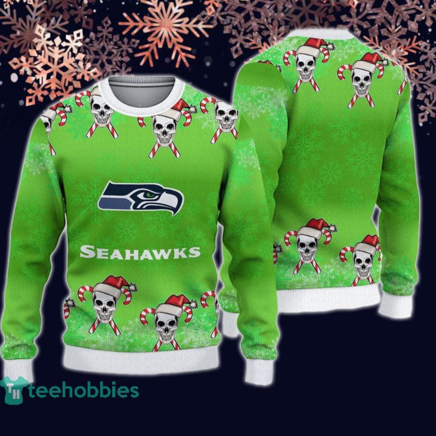 Seahawks christmas outlet sweater with lights