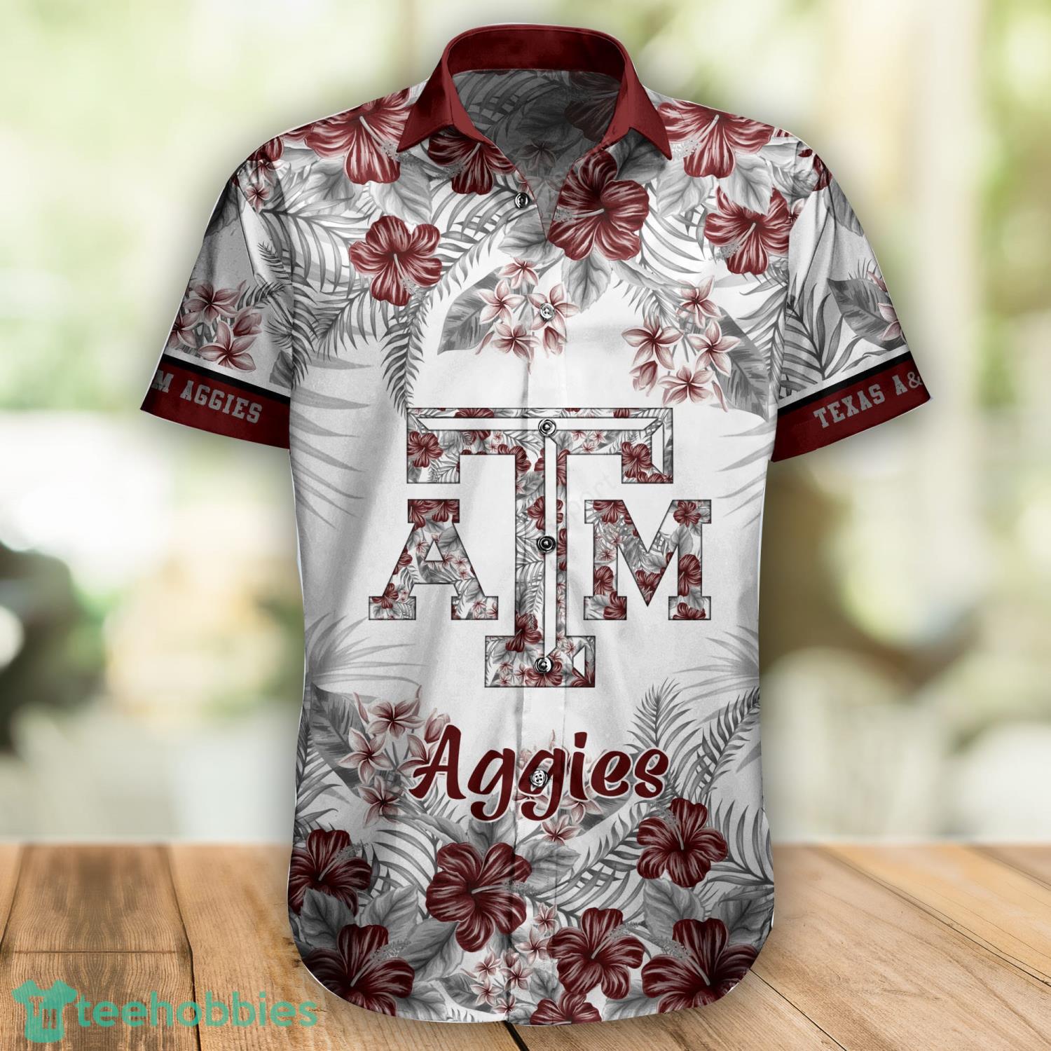 Texas A&M Aggies Floral Tropical Hawaiian Shirt