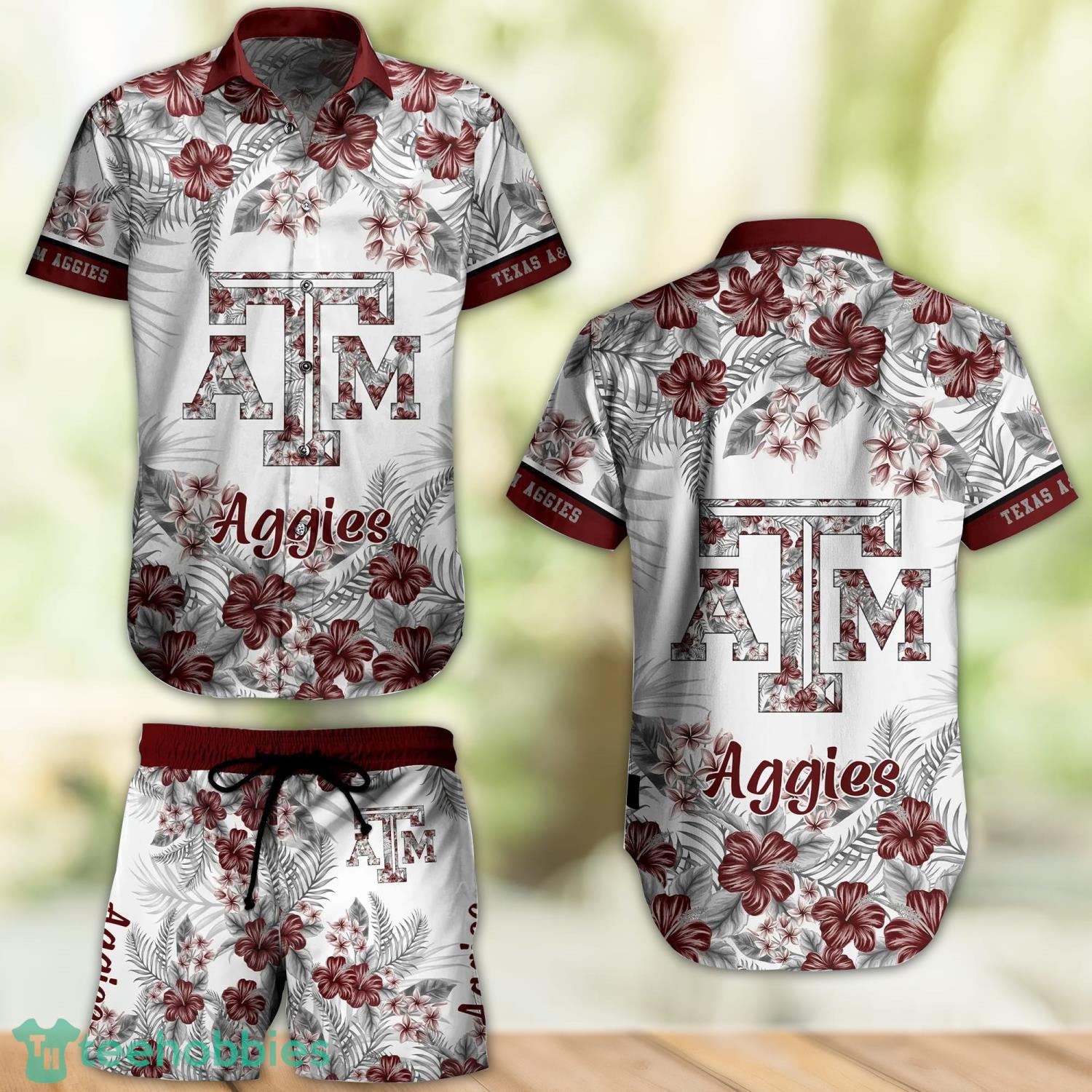 LIMITED] Texas A&M Aggies Summer Hawaiian Shirt And Shorts, With Tropical  Patterns For Fans