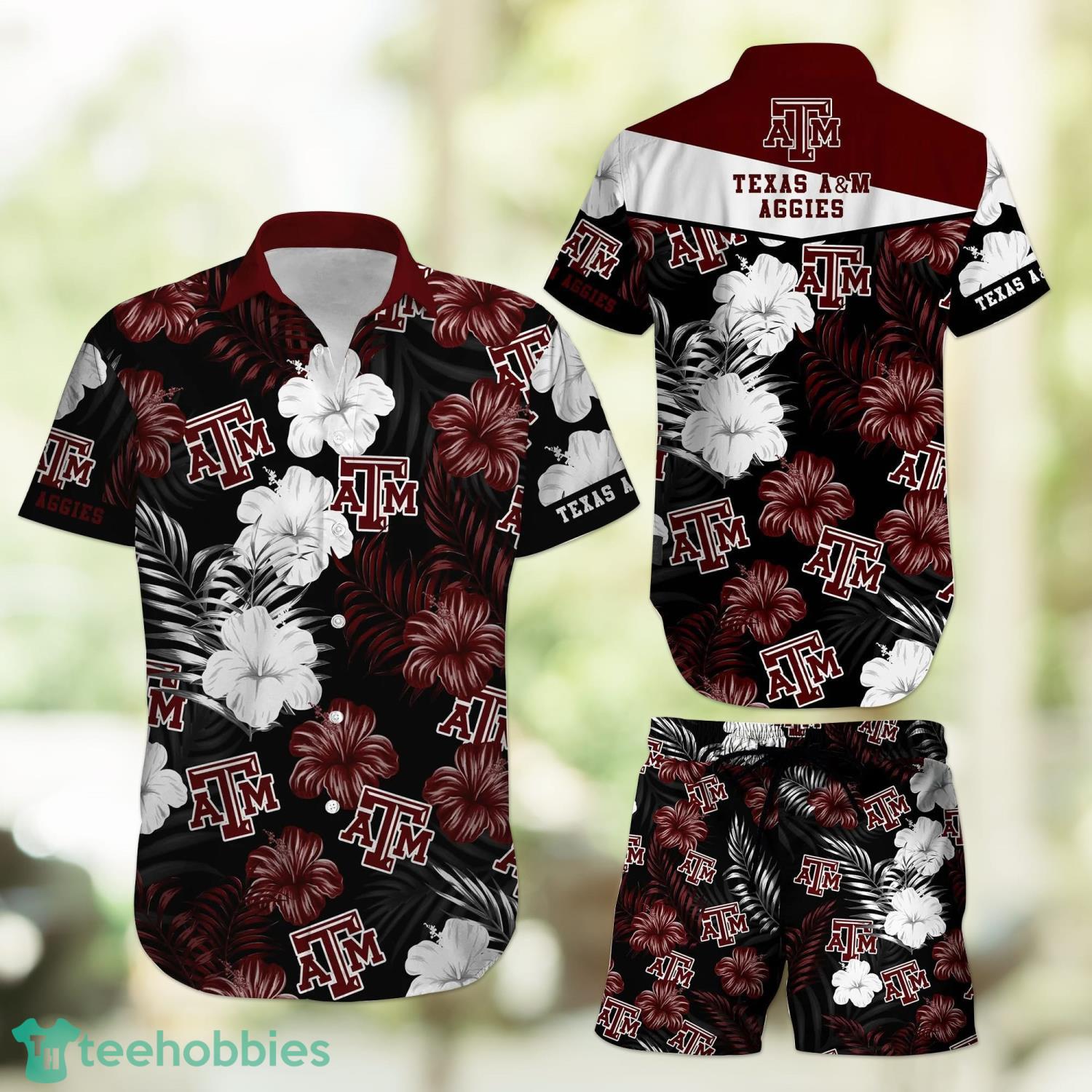 Texas A&M Aggies Floral Tropical Hawaiian Shirt