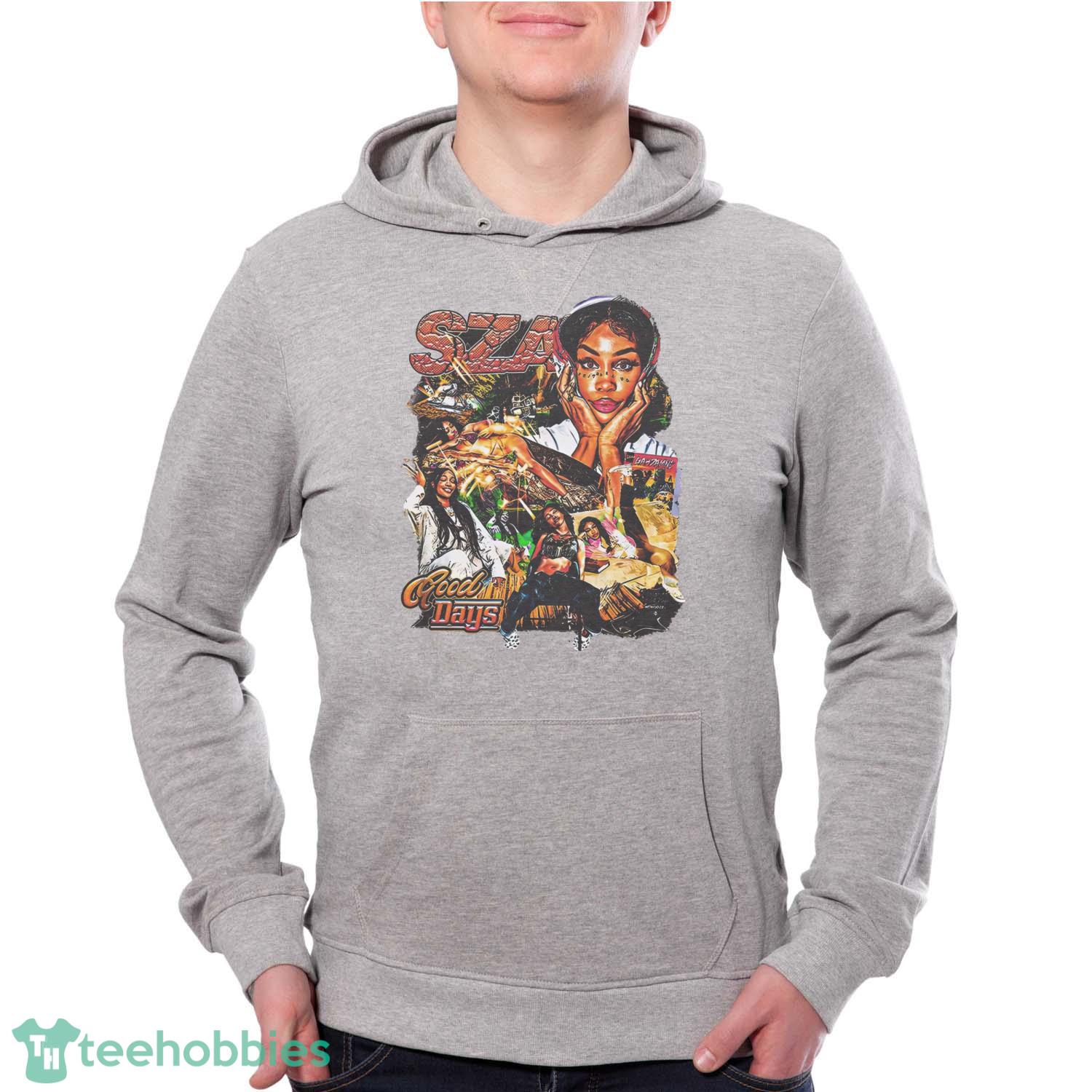 Vintage Sza Good Days Shirt Sza 90s Shirt Sza New Bootleg 90s T-Shirt Trending 2023 - Grey Unisex Hoodie