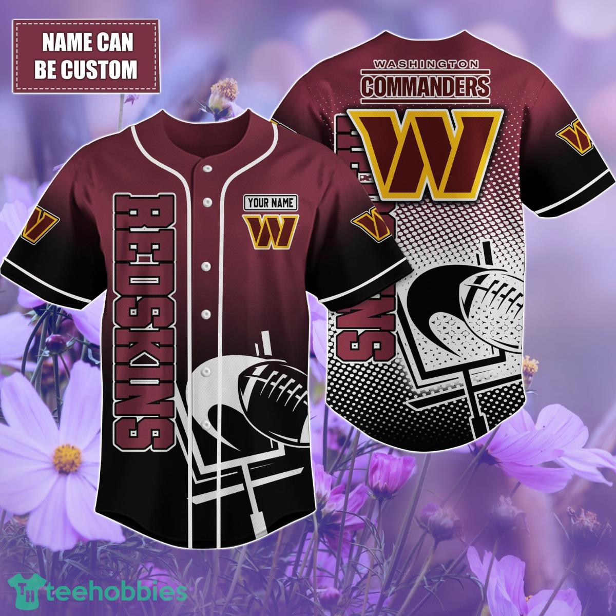Washington Commanders Custom name Baseball Shirt Best Gift For Men And Women Product Photo 1