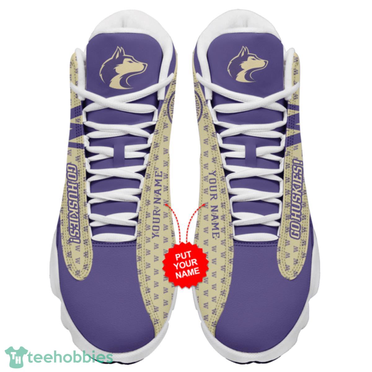 Washington Huskies Jordan 13 Sneakers Custom Name Best Gift For Men And Women Product Photo 1
