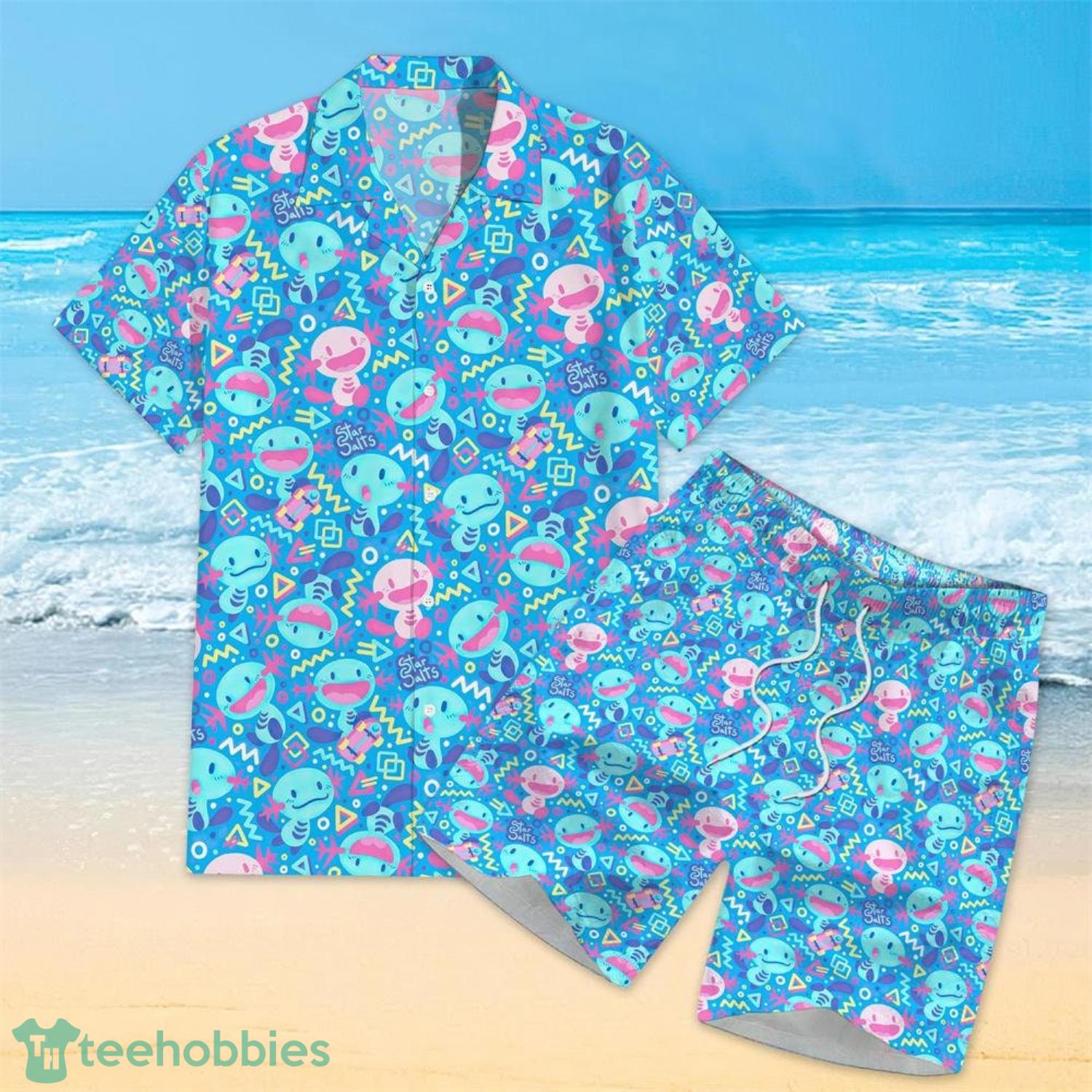 Wooper 3D Pikachu Lover Hawaiian Shirt And Shorts Summer Vacation Gift Product Photo 3 Wooper 3D Pikachu Lover Hawaiian Shirt And Shorts Summer Vacation Gift Product Photo 3