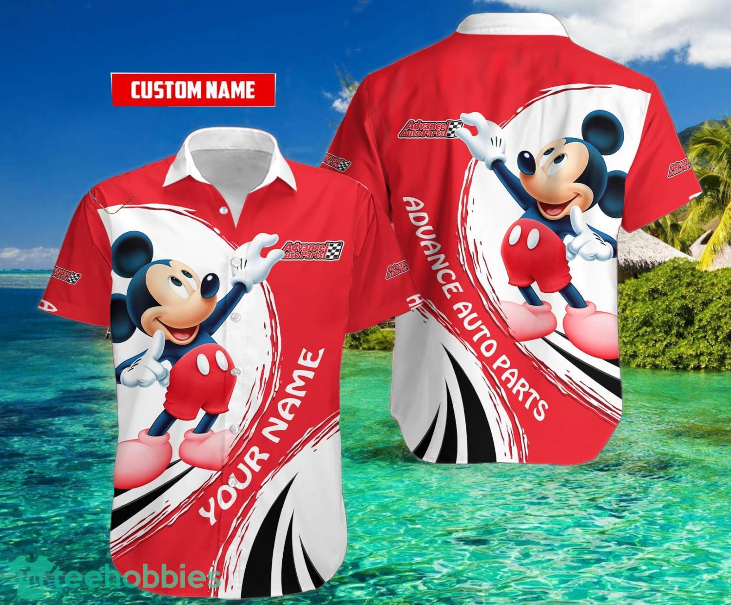 3D All Over Printed Advance Auto Parts Short Sleeve Summer Gift Hawaiian  Shirt Custom Name