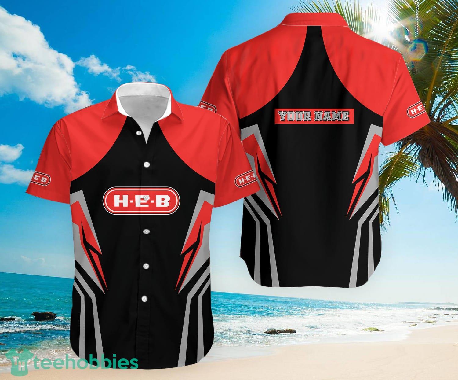 3D All Over Printed H-E-B Short Sleeve Summer Gift Hawaiian Shirt