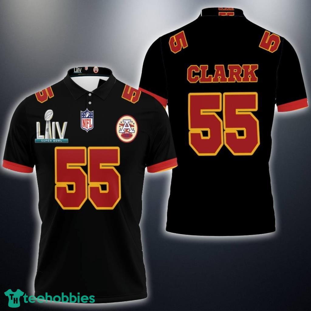 55 Frank Clark Kannas City 1 Inspired Style Polo Shirt