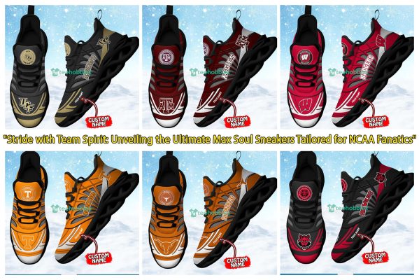 Stride with Team Spirit Unveiling the Ultimate Max Soul Sneakers Tailored for NCAA Fanatics