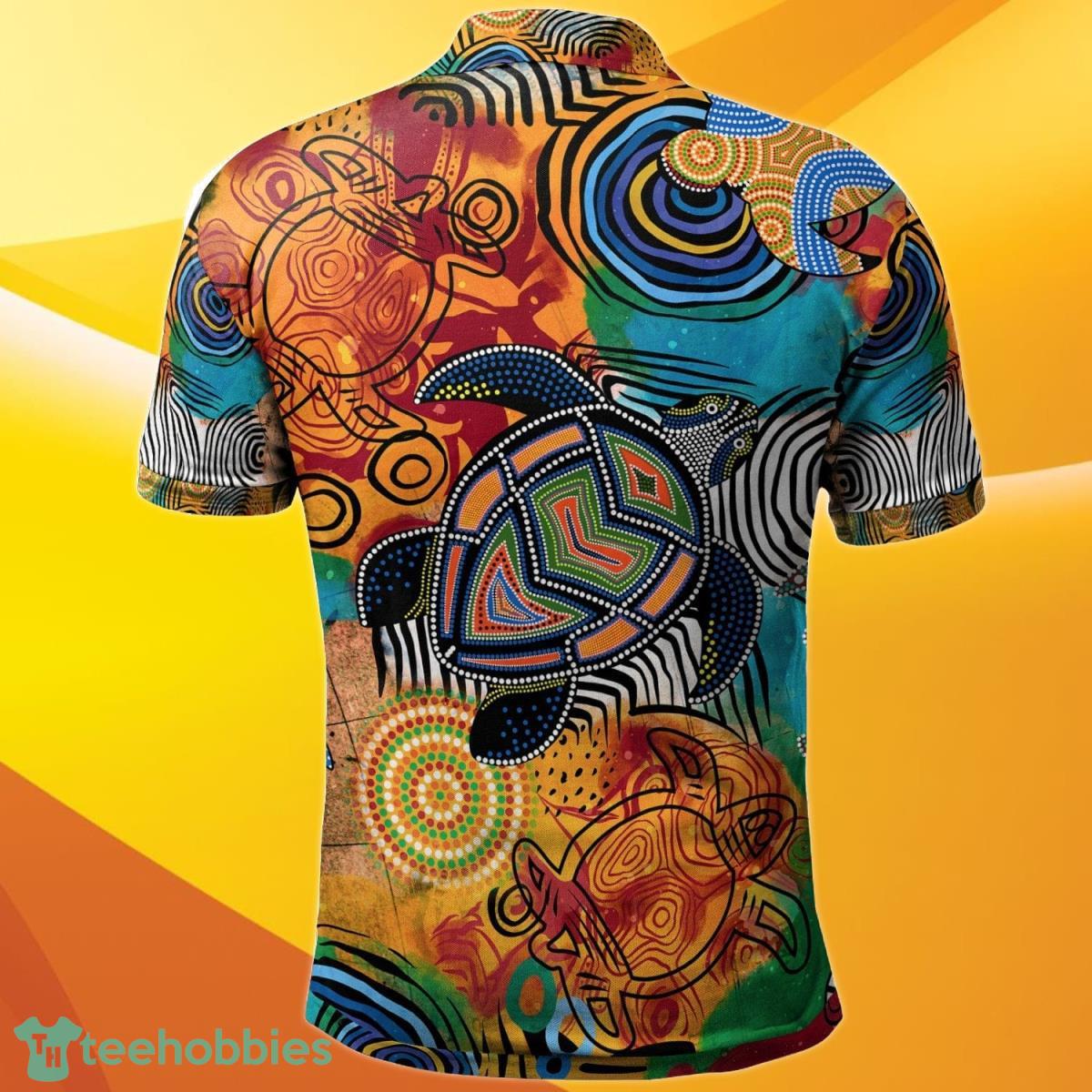 Aboriginal Polo Shirt Turtle Indigenous Art Best Gift Product Photo 2