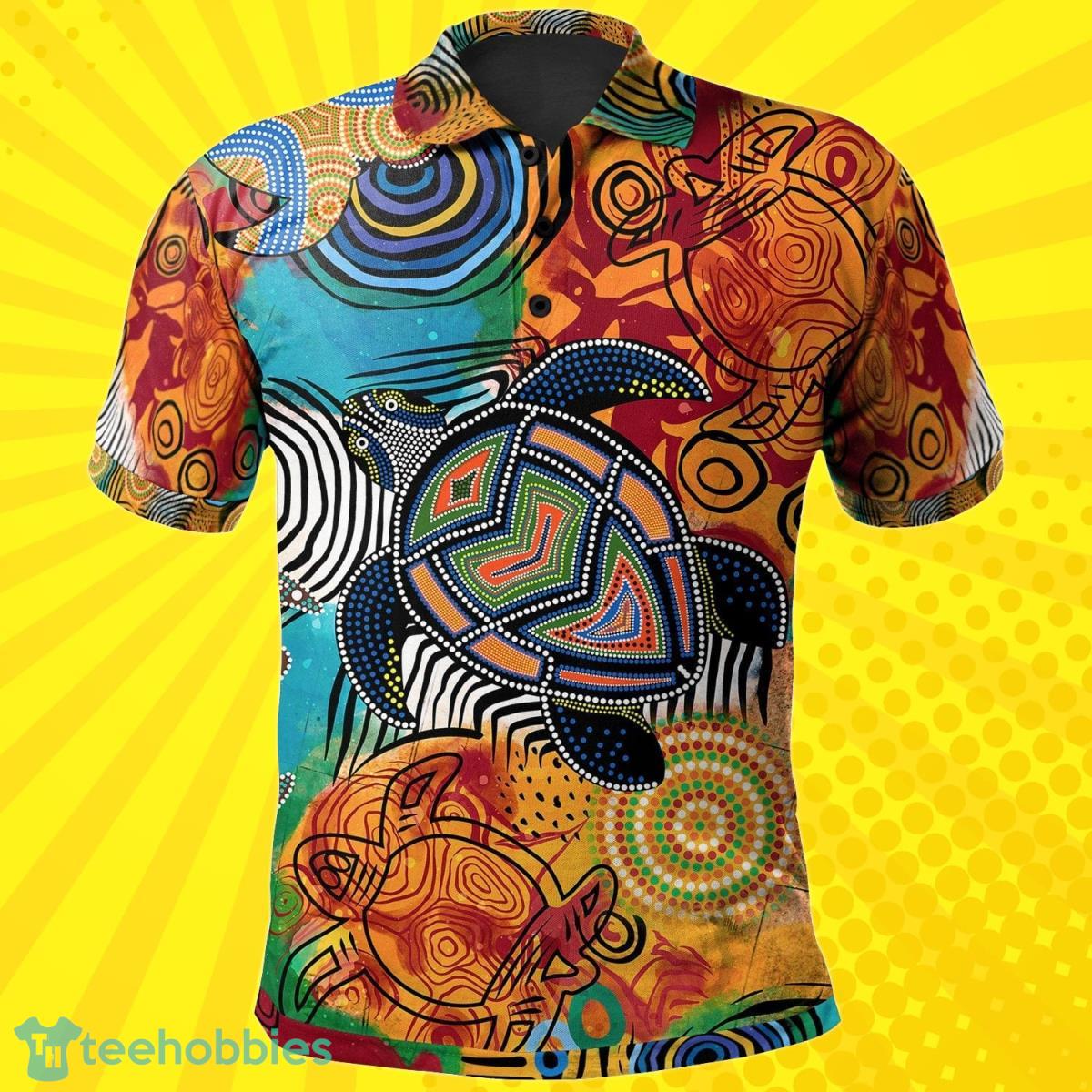 Aboriginal Polo Shirt Turtle Indigenous Art Best Gift Product Photo 1