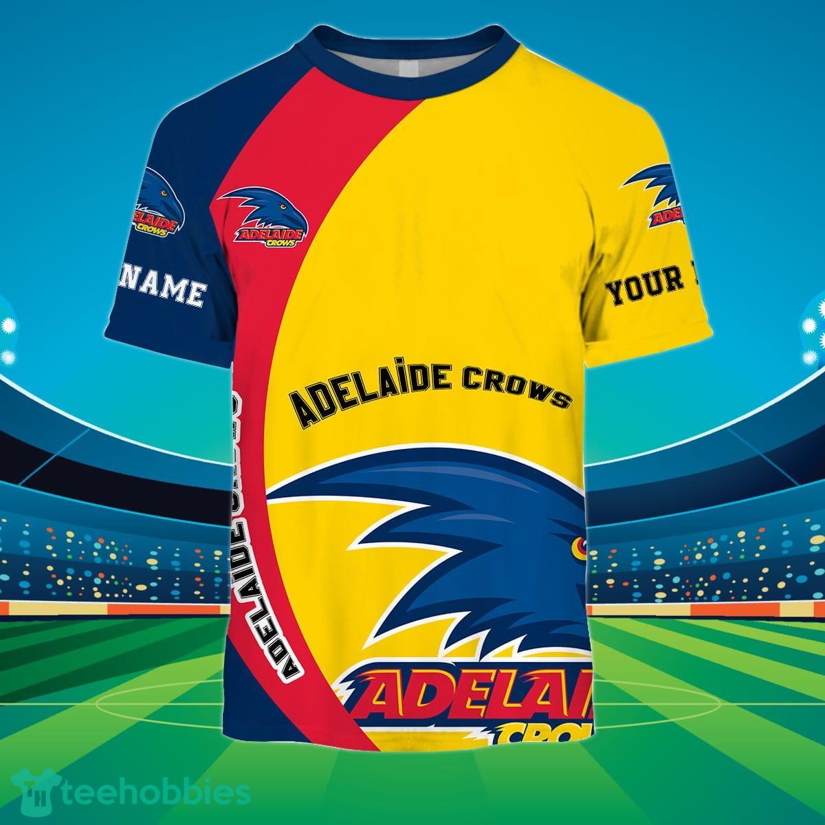 Adelaide Crows Custom Name AFL You Laugh I Laugh For Sports Fan 3D Shirt Product Photo 2