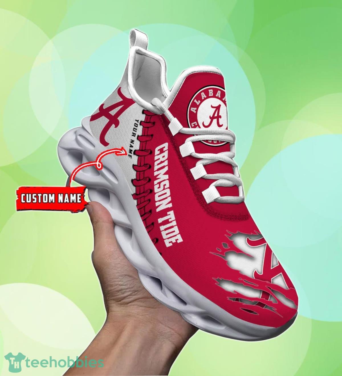 Alabama Crimson Tide Personalized Max Soul Shoes Unique Gift For Men And Women Fans Product Photo 1