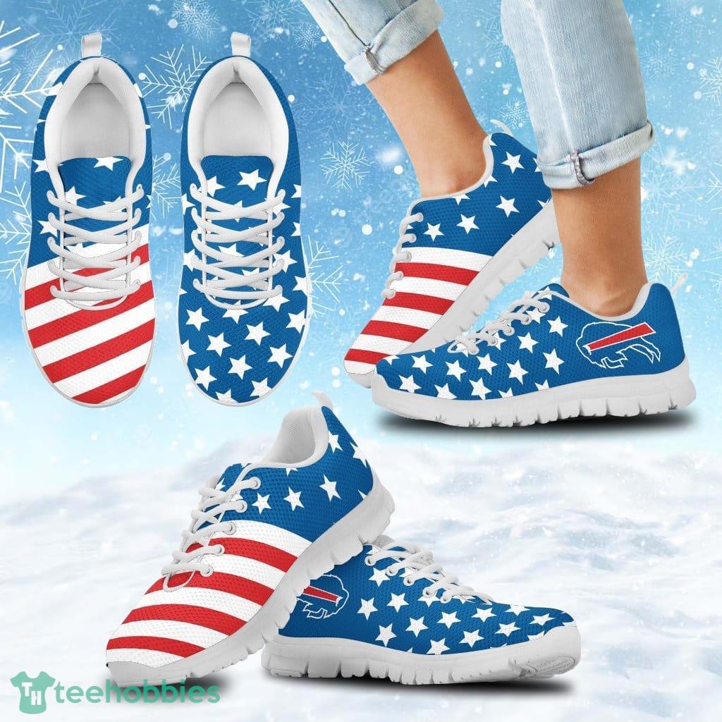 America Flag Full Stars Stripes Buffalo Bills Sneakers Shoes