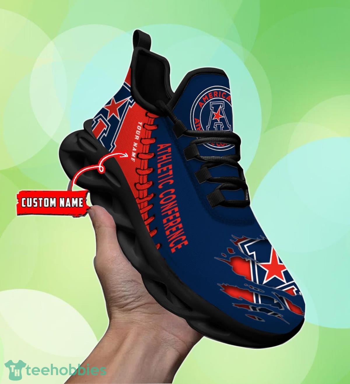 American Athletic Conference Personalized Max Soul Shoes Unique Gift For Men And Women Fans Product Photo 1