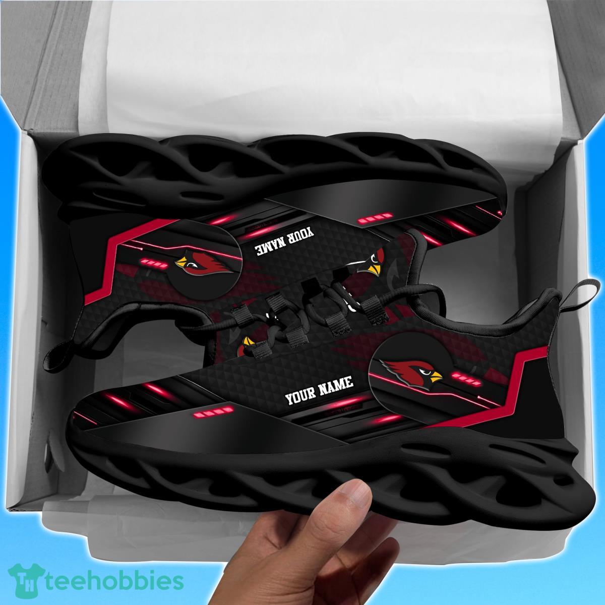 Arizona CardinalsPersonalized NFL Sport Black Max Soul Shoes Best Gift For Men And Women Fans Product Photo 2