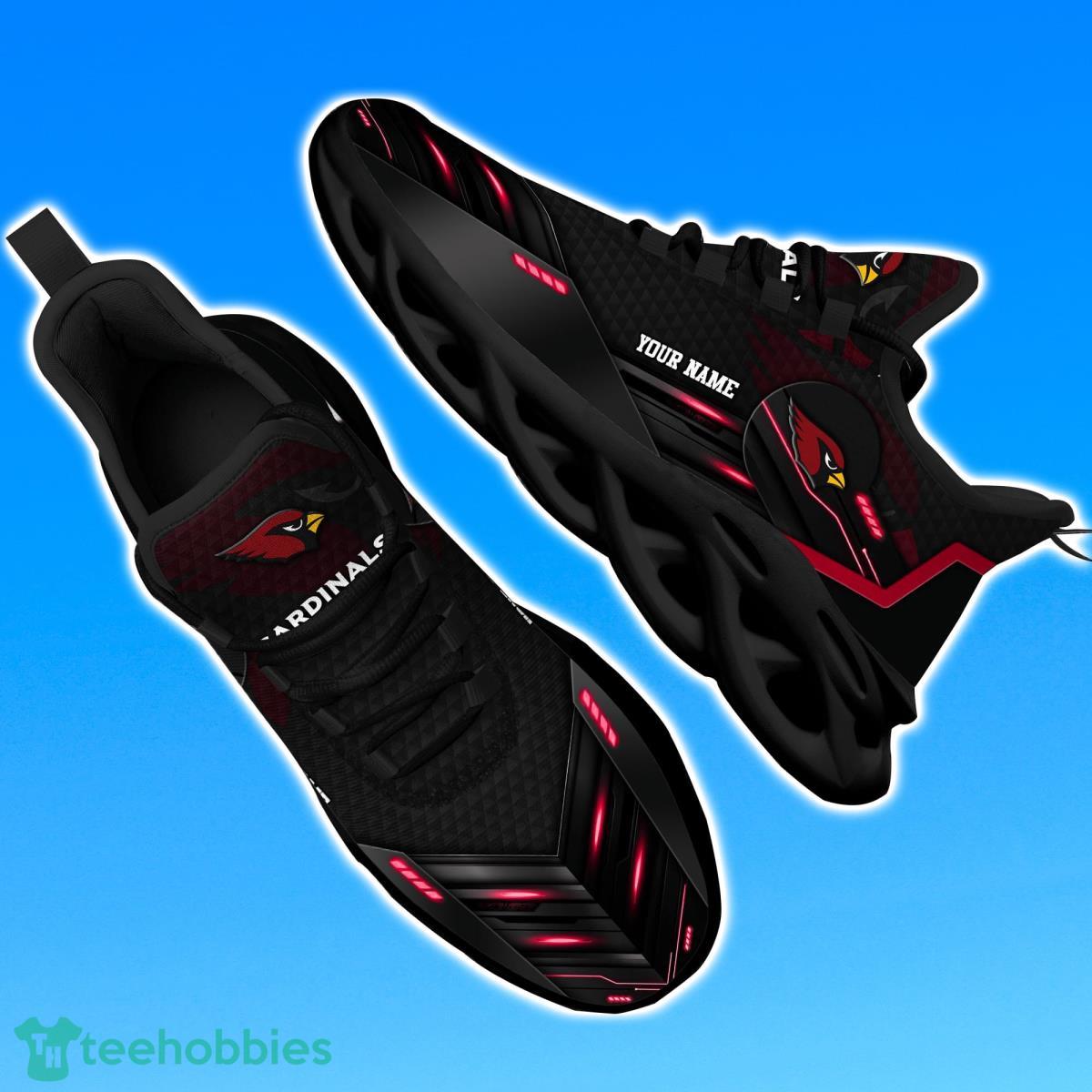 Arizona CardinalsPersonalized NFL Sport Black Max Soul Shoes Best Gift For Men And Women Fans Product Photo 1