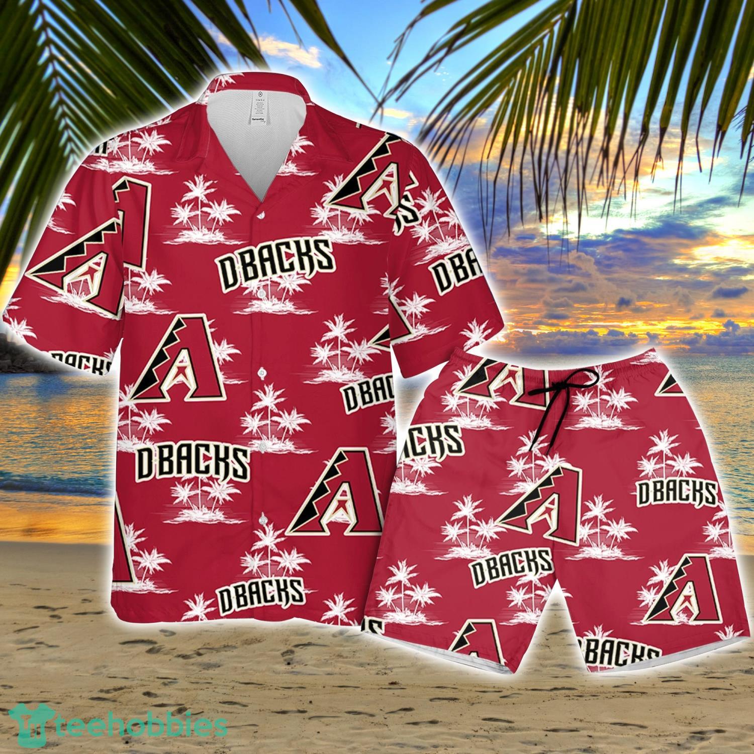 Arizona Diamondback Baseball Coconut Island Pattern Hawaiian Shirt And Shorts Summer Gift Product Photo 1