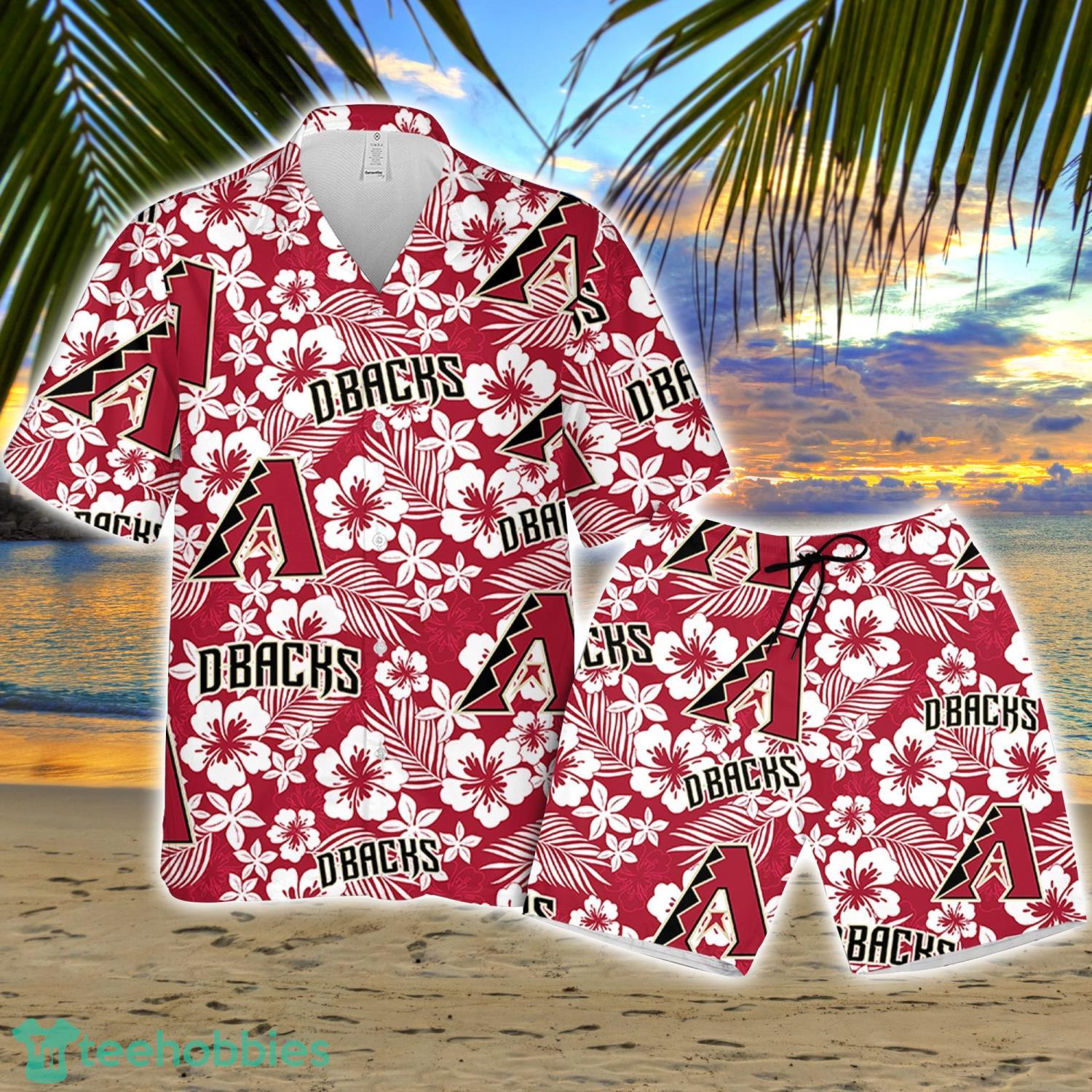 Arizona Diamondback Hibiscus Flower Pattern Hawaiian Shirt And Shorts Gift For Summer Product Photo 1