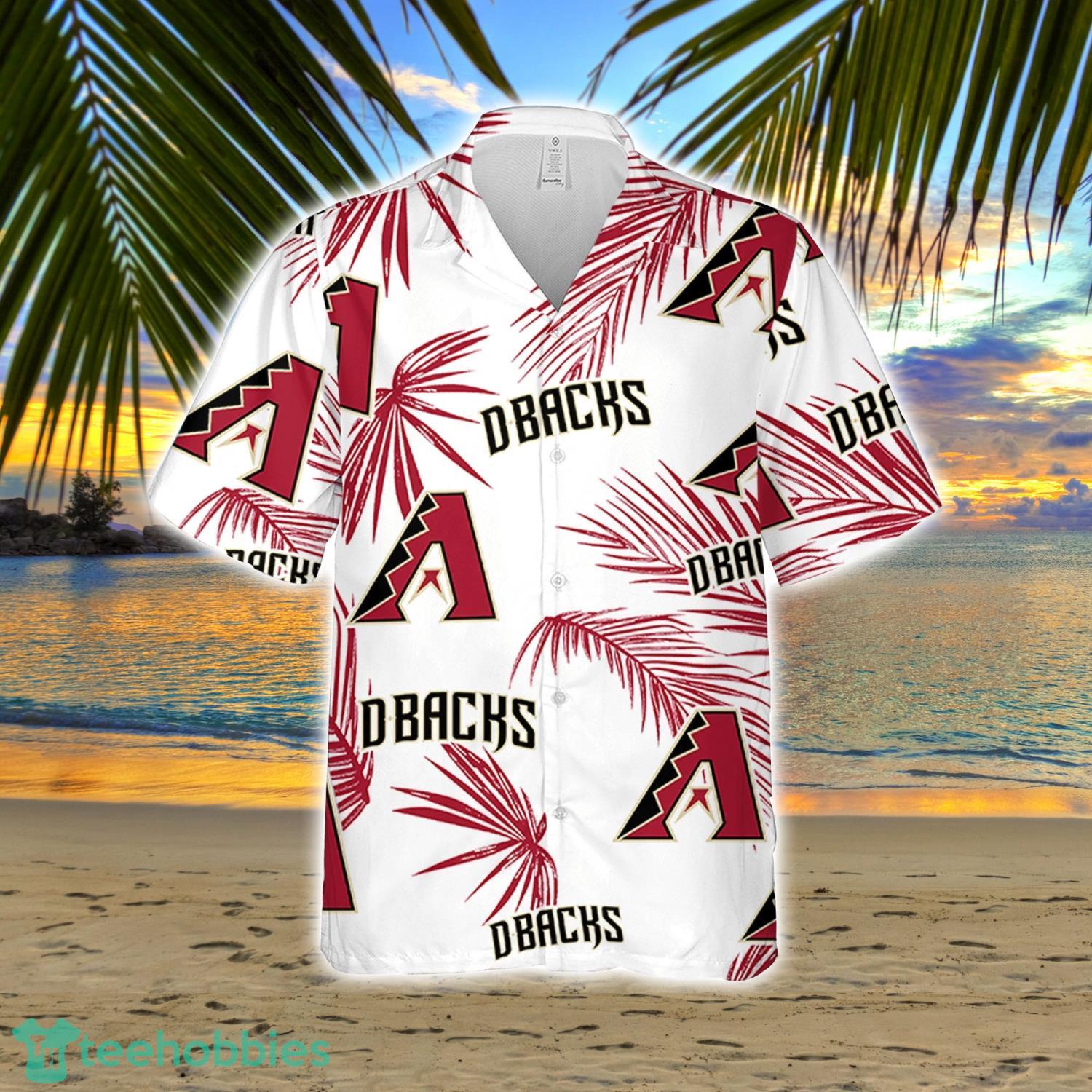 Arizona Diamondbacks Embossed Flower MLB Red Hawaiian Shirt For Men Women