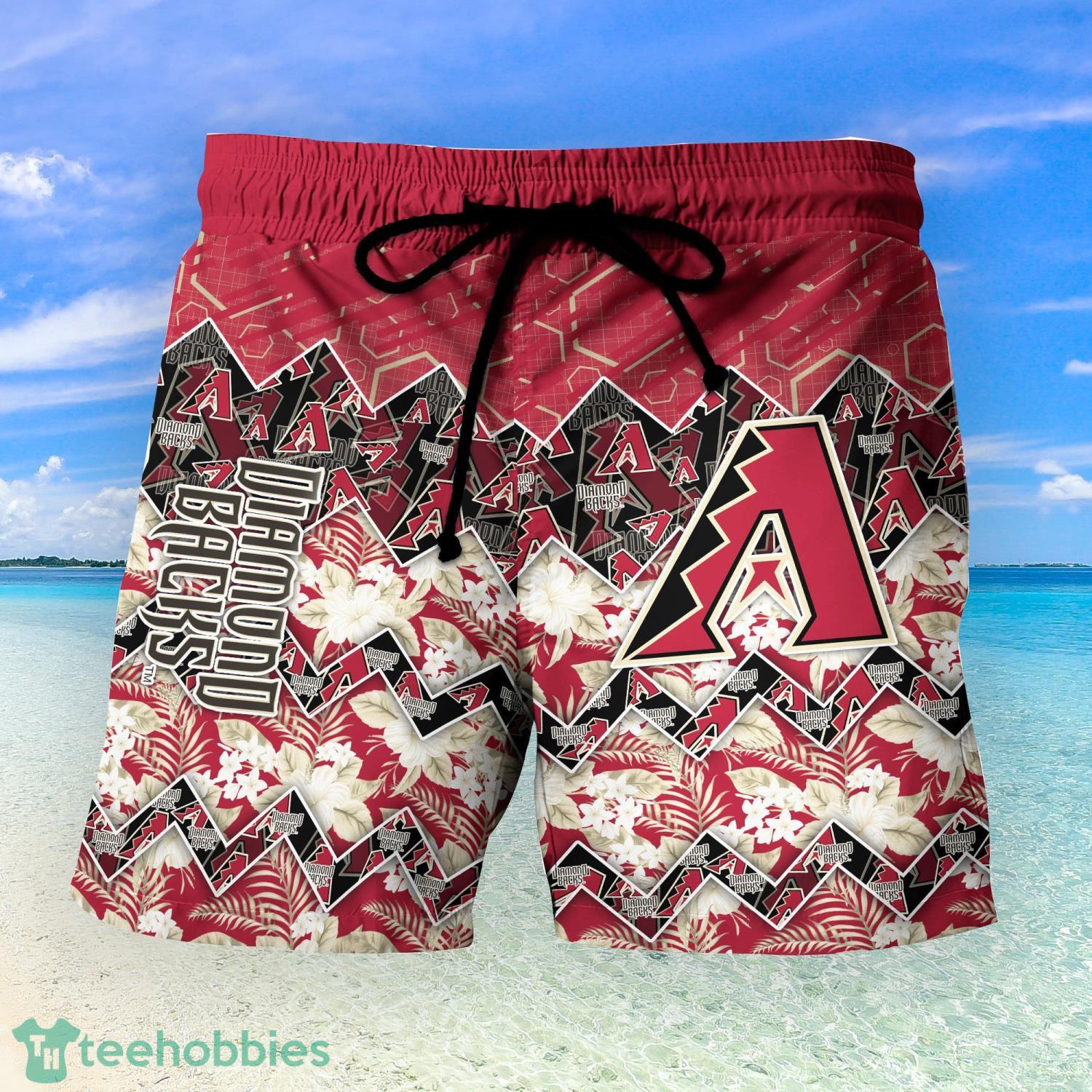 Arizona Diamondbacks Dark Turquoise Hibiscus Navy Background 3D Hawaiian  Shirt Gift For Fans