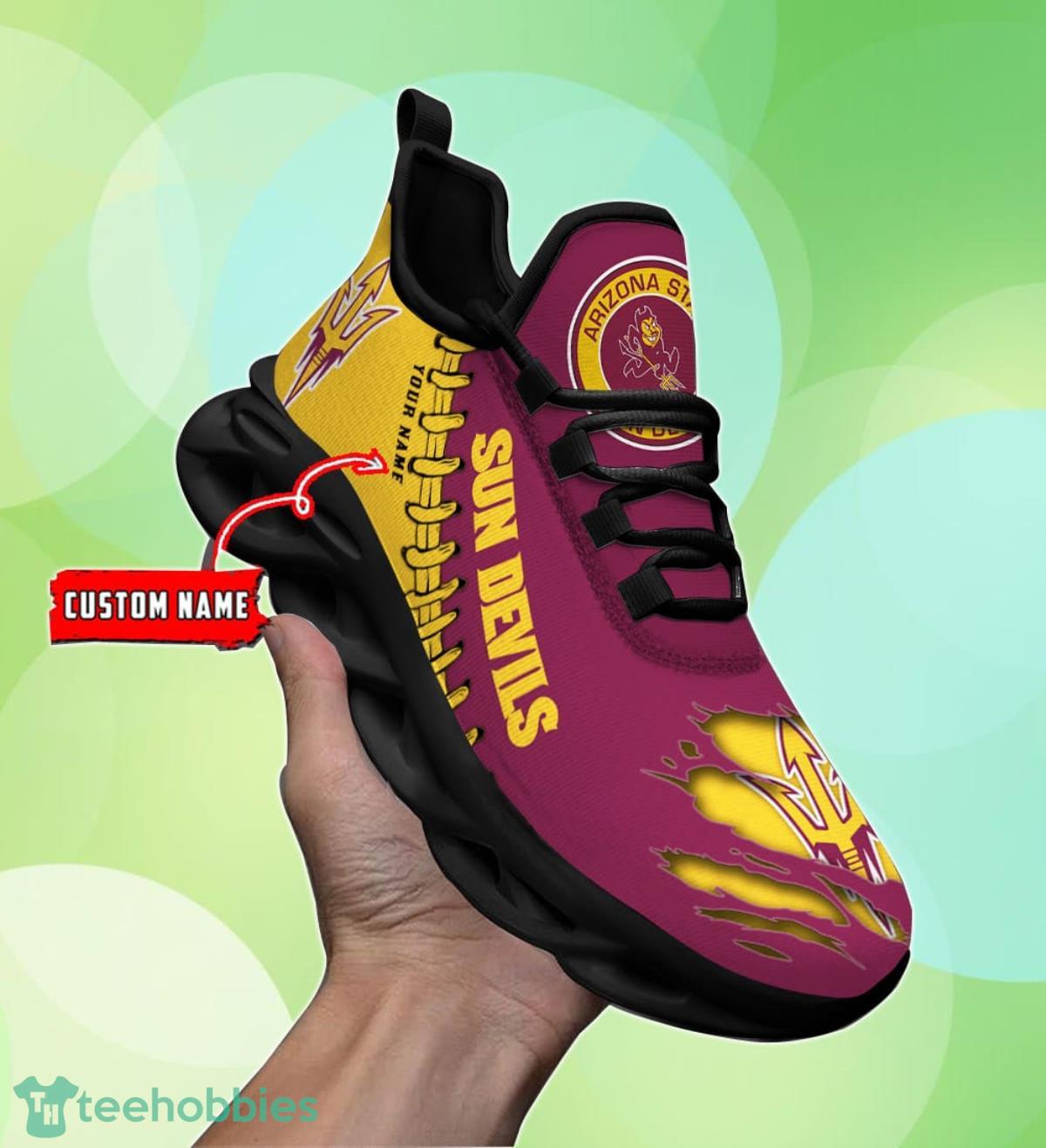 Arizona State Sun Devils Personalized Max Soul Shoes Unique Gift For Men And Women Fans Product Photo 1
