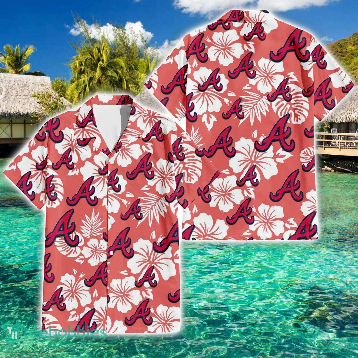 Atlanta Braves MLB Flower Pattern Summer 3D Hawaiian Shirt