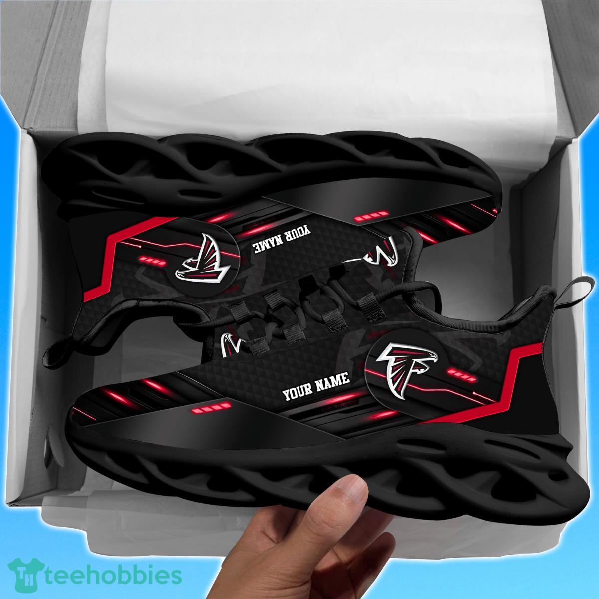 Atlanta FalconsPersonalized NFL Sport Black Max Soul Shoes Best Gift For Men And Women Fans Product Photo 2