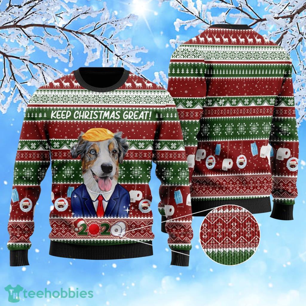 Australian shepherd best sale ugly christmas sweater