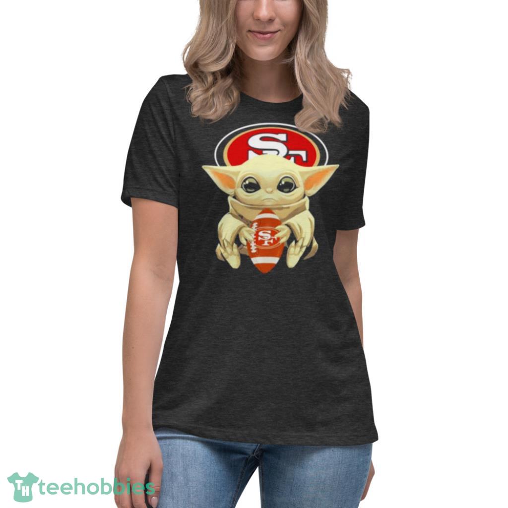 NINERS BABY YODA HUG SAN FRANCISCO 49ERS SHIRT - teezill