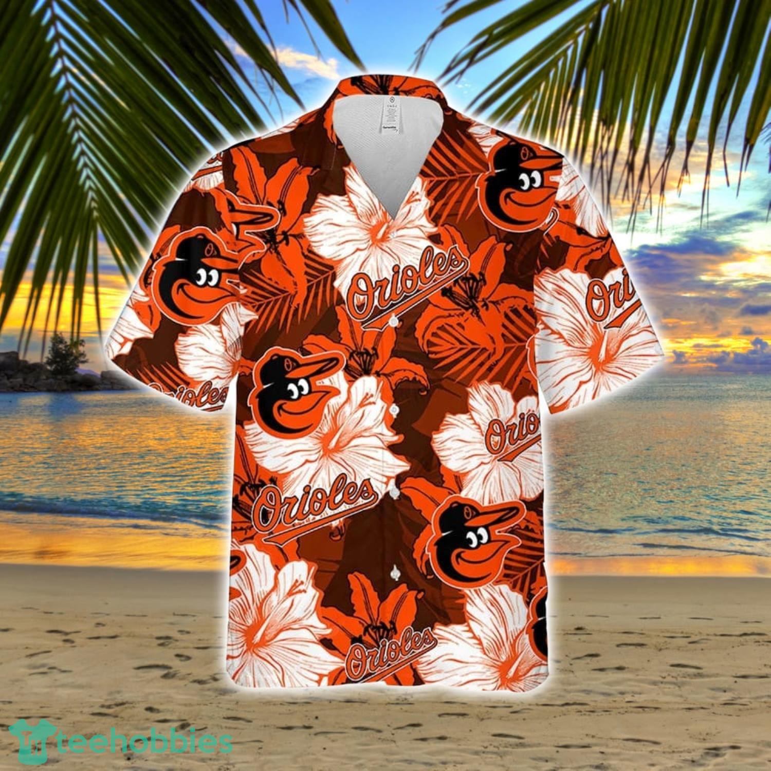 Baltimore Orioles MLB Flower Funny Summer Beach Pattern Aloha Hawaiian Shirt