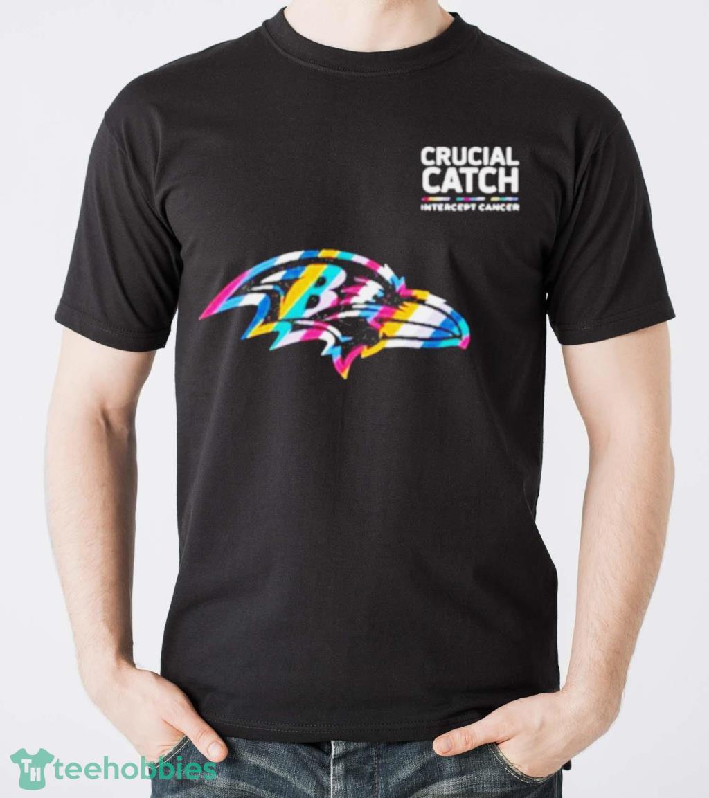 Crucial Catch Intercept Cancer Baltimore Ravens Long Sleeve Shirt