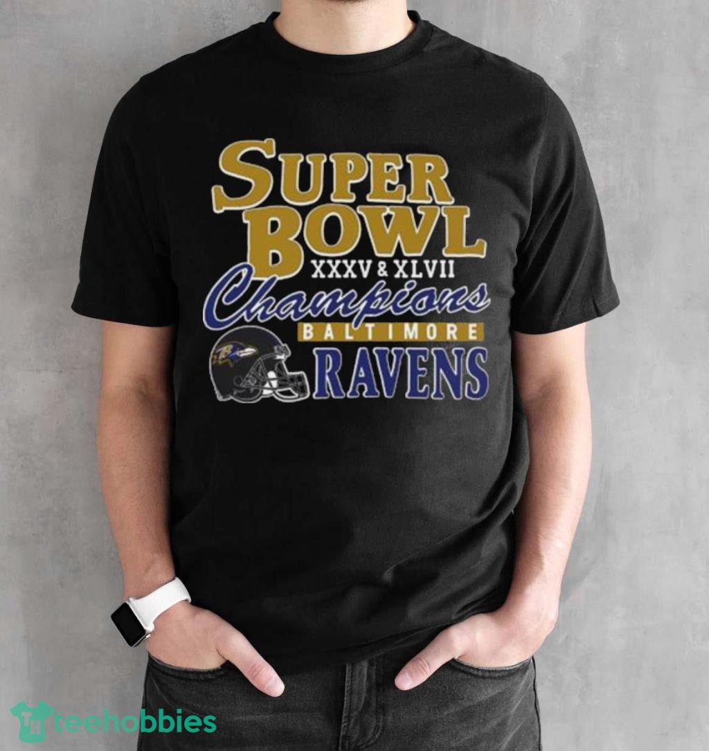 Official Super bowl xxxv champions baltimore ravens T-shirt, hoodie, tank  top, sweater and long sleeve t-shirt