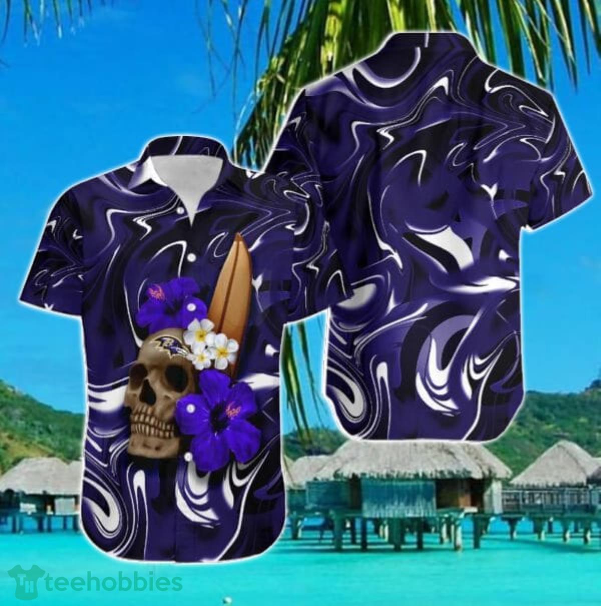 Baltimore Ravens Design 3 Beach Hawaiian Shirt Men And Women For Fans Gift  - Freedomdesign