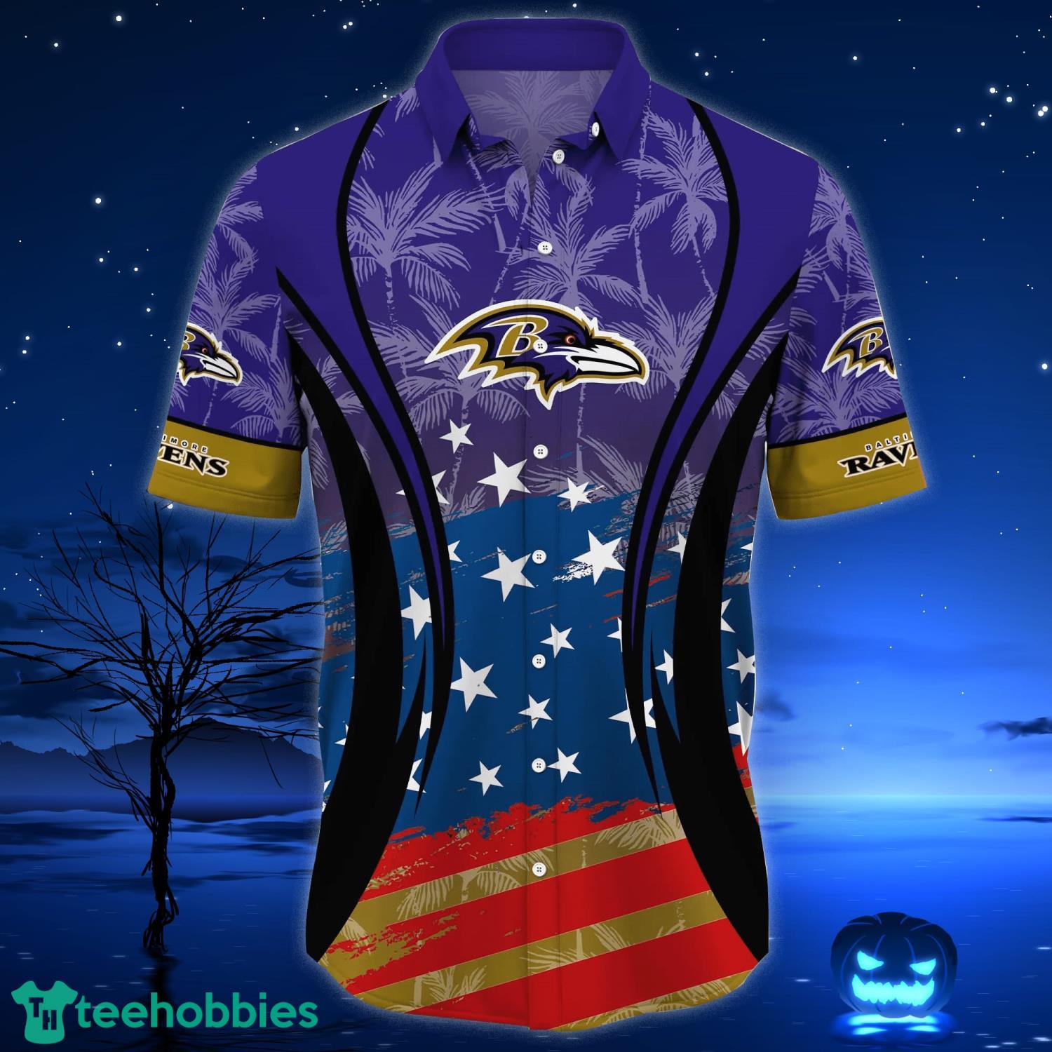 Baltimore Ravens NFL Hawaiian Shirt Star Pattern Best Trend Summer